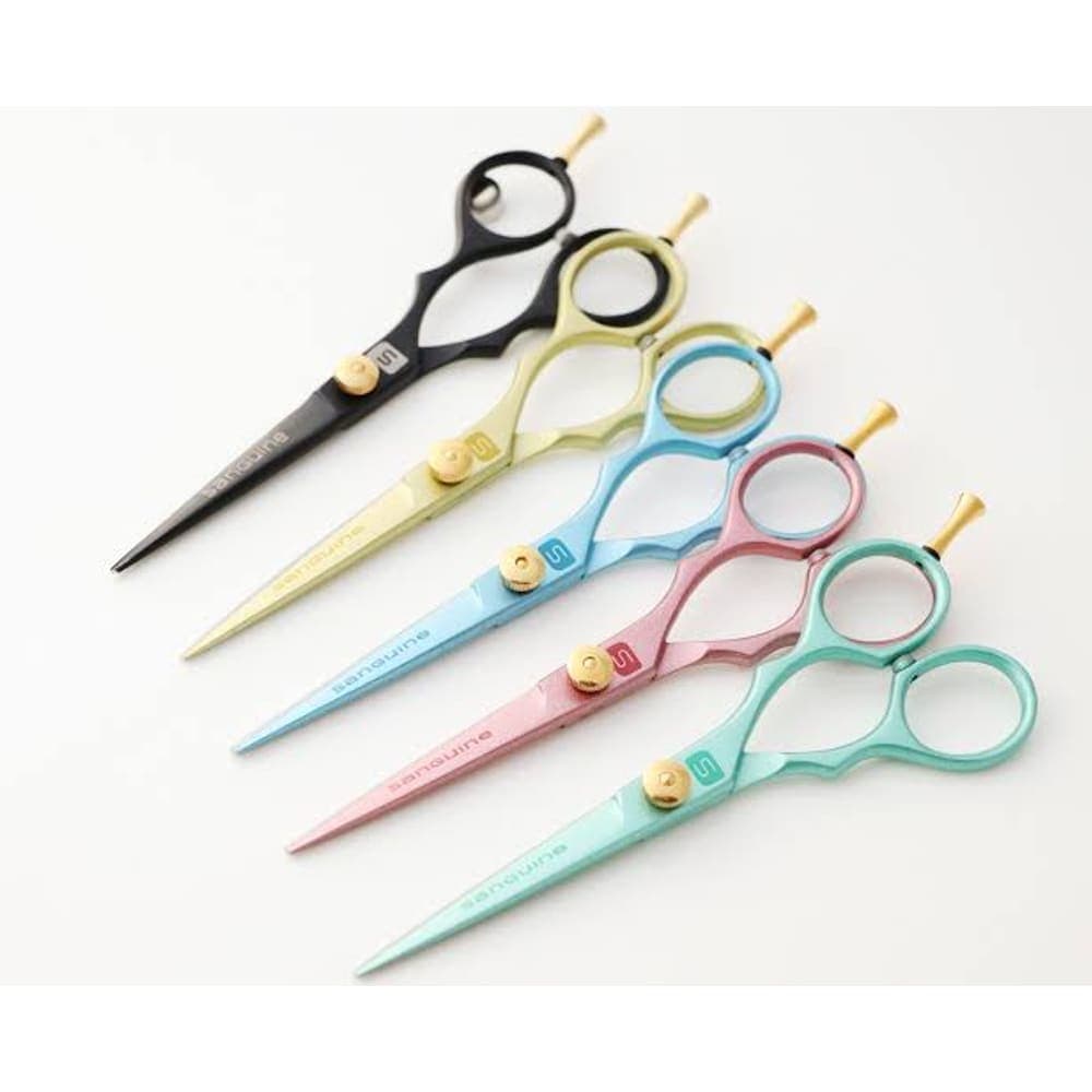 Sanguine Ergonomic Pastel Titanium Barber Shears Series